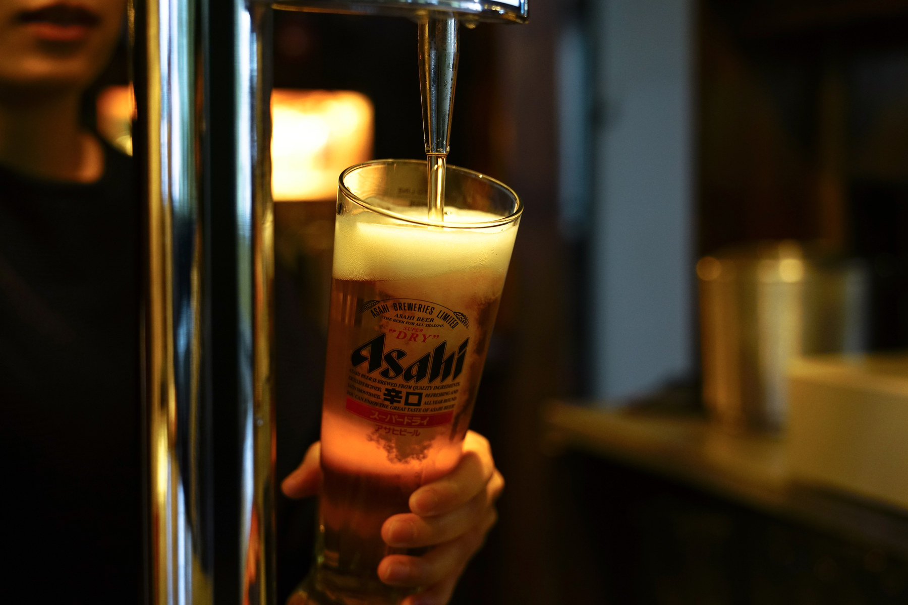 Asahi on tap
